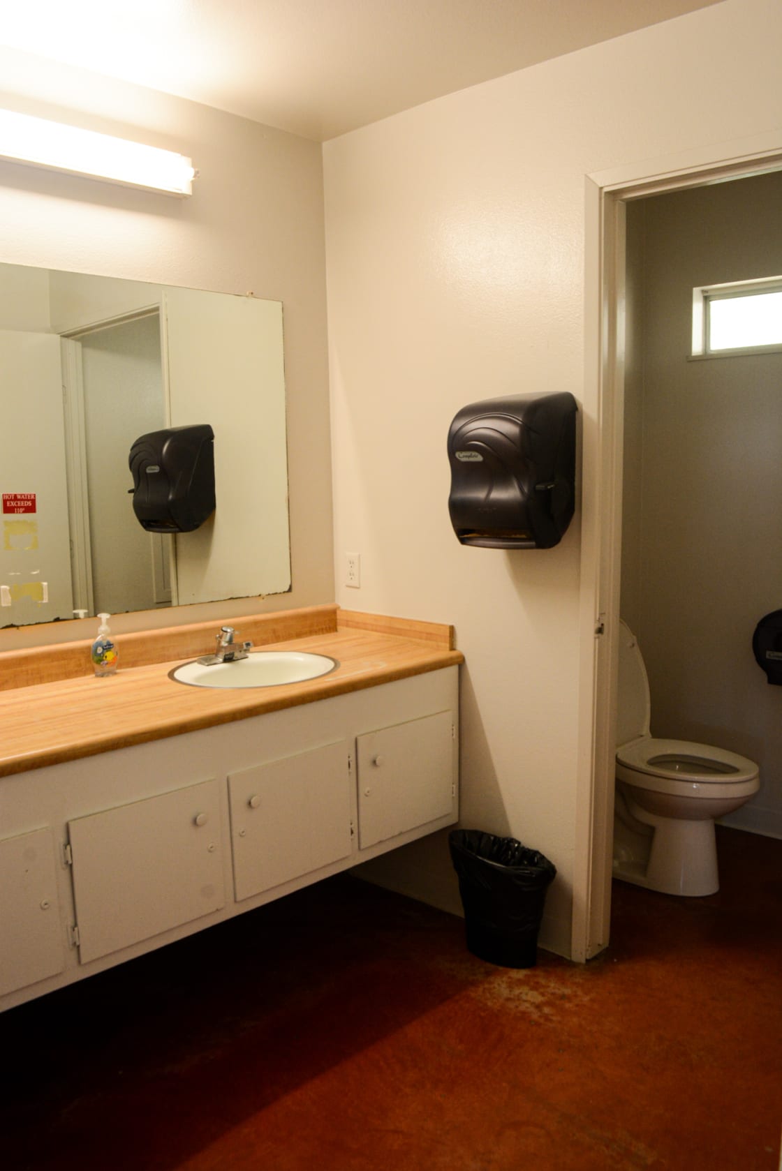 One of the restrooms in lodge. 