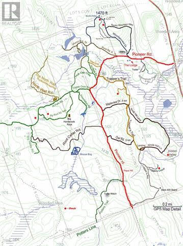 Map of trails around OxBo. Somewhat out of date as new trails have been added