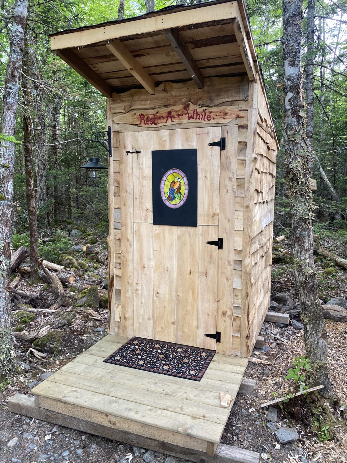Comfy compost outhouse