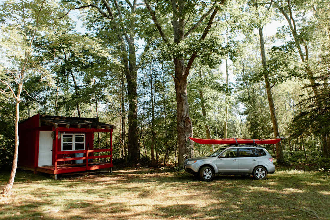 Plenty of parking at the cabin