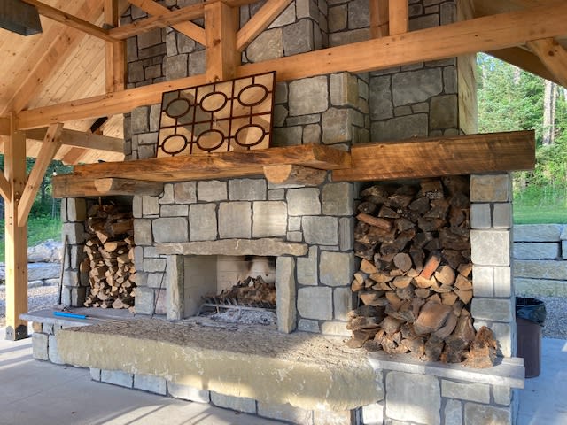 Outdoor fireplace option