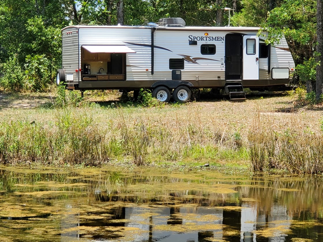 Camper at Lake Norma. 
