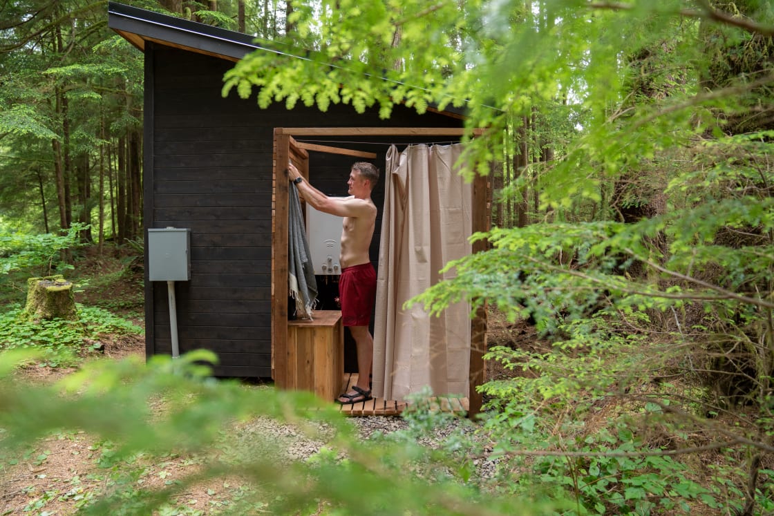 The outdoor shower was the best part of this Hipcamp. It's such a luxury to be able to shower when camping, especially after a good sauna session!