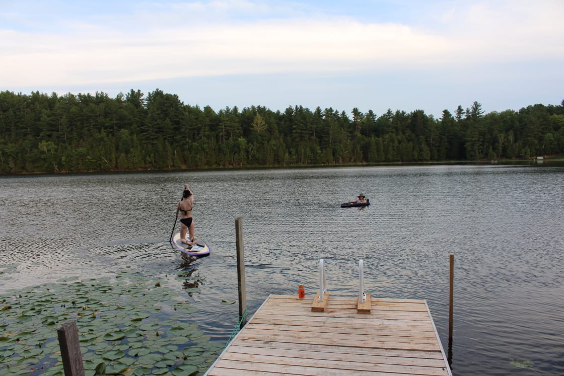 Launch your paddle board or kayak from the dock