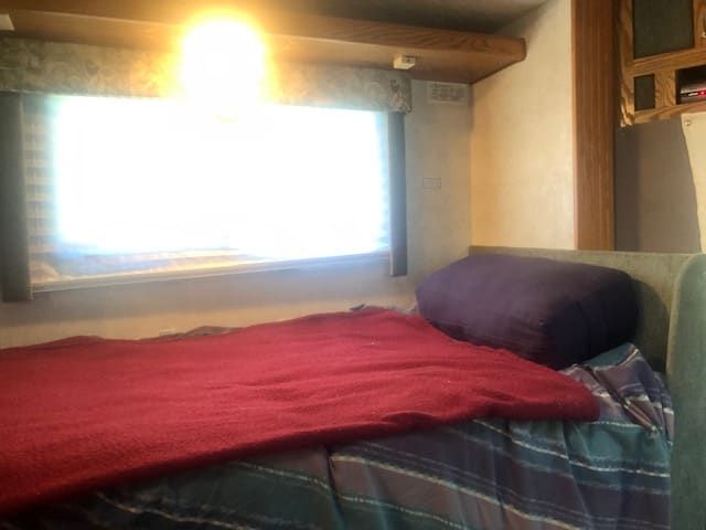 Dinette made into bed