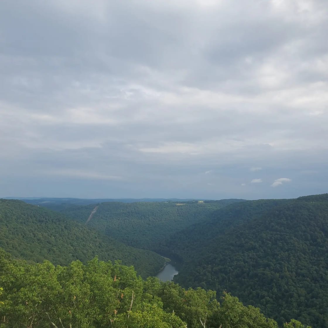 Cooper's Rock State Park is 5 minutes up the road from the community towards Morgantown. Trails and views abound. Also a great place to refill on water and dump waste at the camping area.