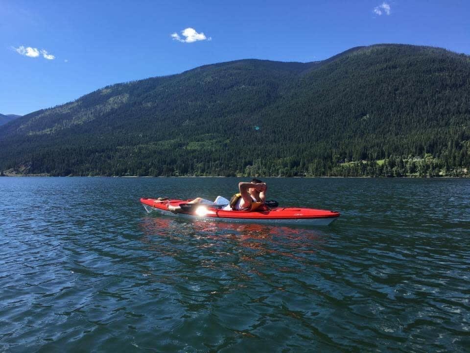 Bring your kayak or canoe to paddle on the calm Kootenay Lake
