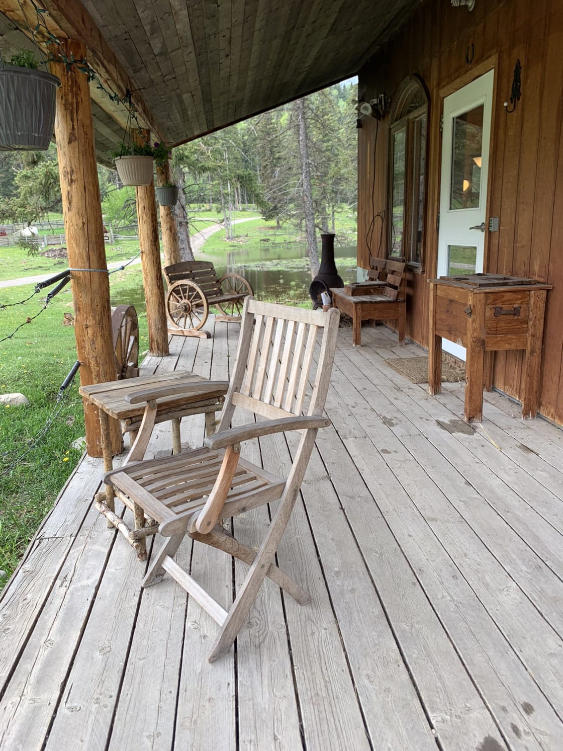 Porch at the Ranch Cabin