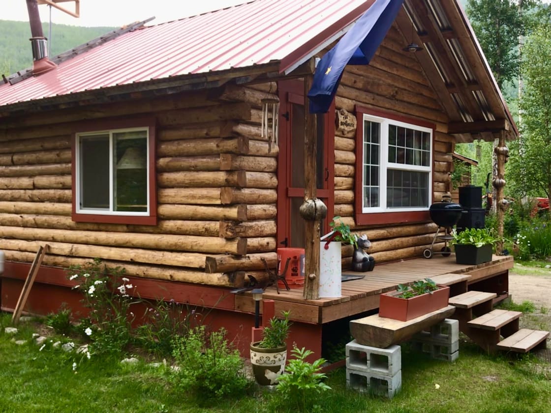 Rustic Riverside Log Cabin Rental
