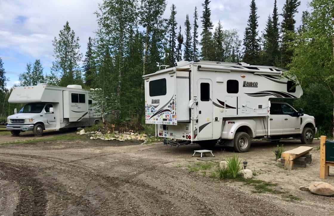This photo shows both Rv/Ten  site # 1 (Right) and site 2 (Left)