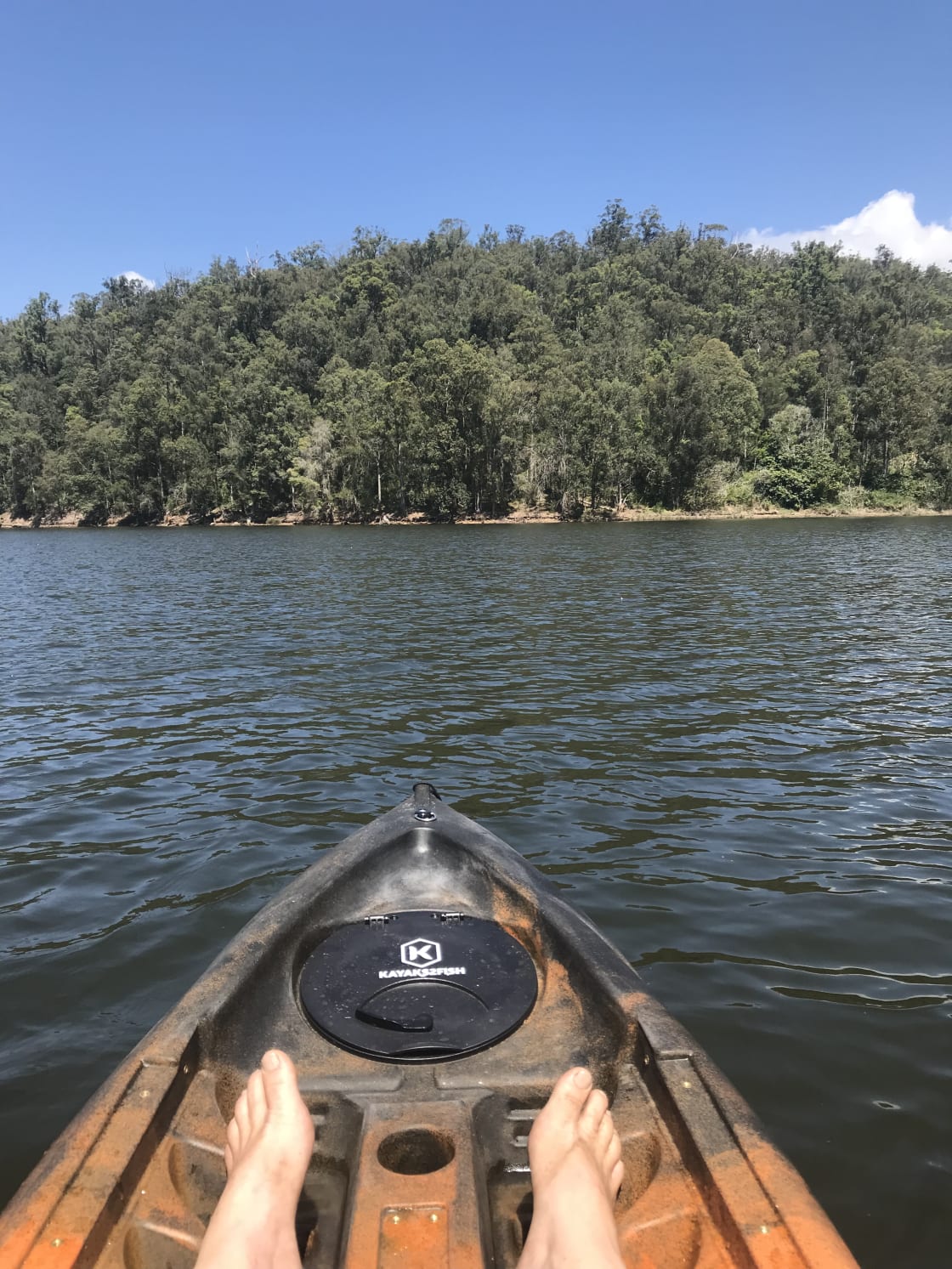 Kayaking on Toonumbar Dam 