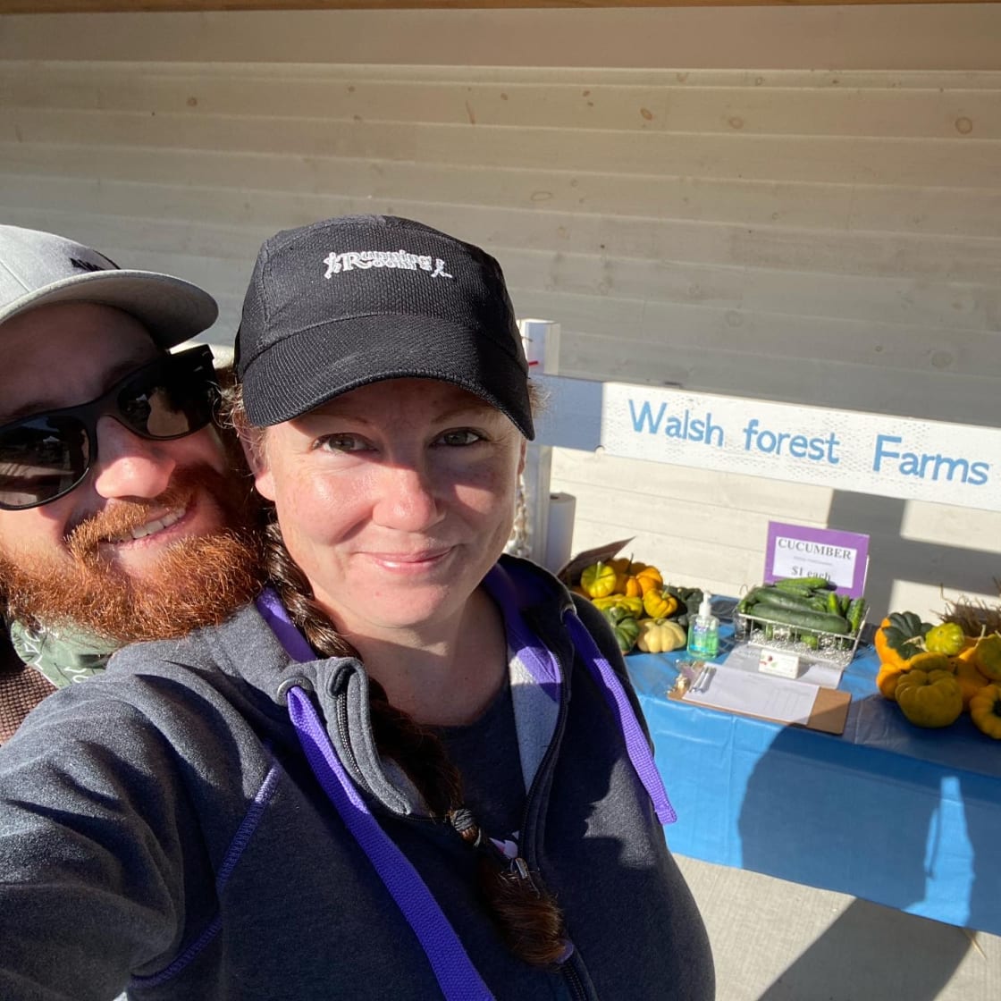 Your hosts... Brendan and Andrea Walsh, friendly farm owners.  Happy to help you on your journey through Northern Ontario!