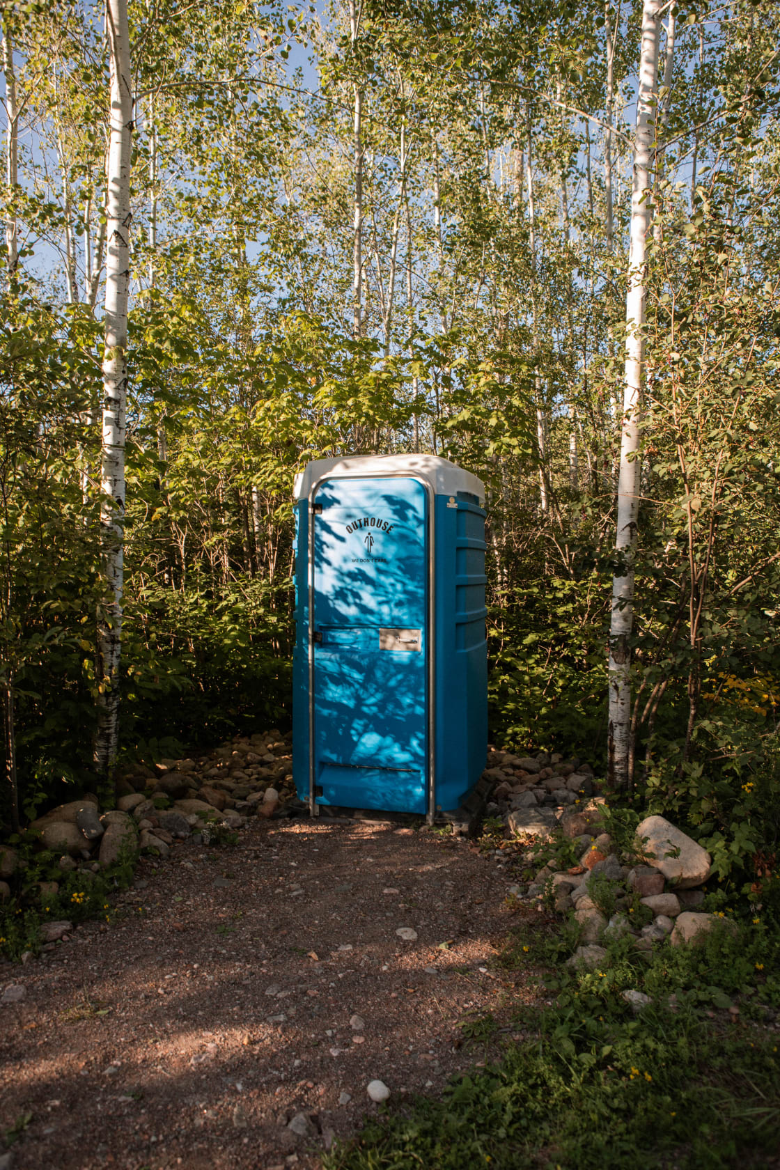 Our end of the campground had a clean portable restroom near by. 