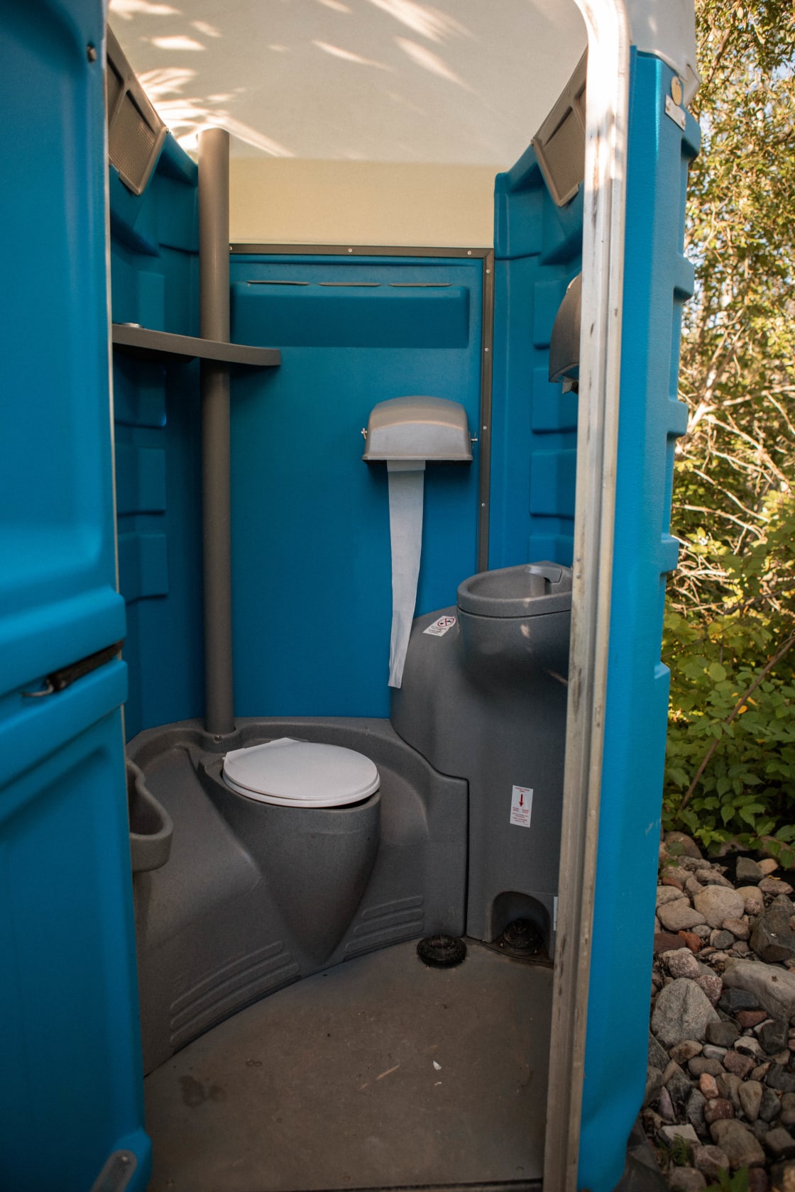 The Portable restroom included a sink too, which was nice. 