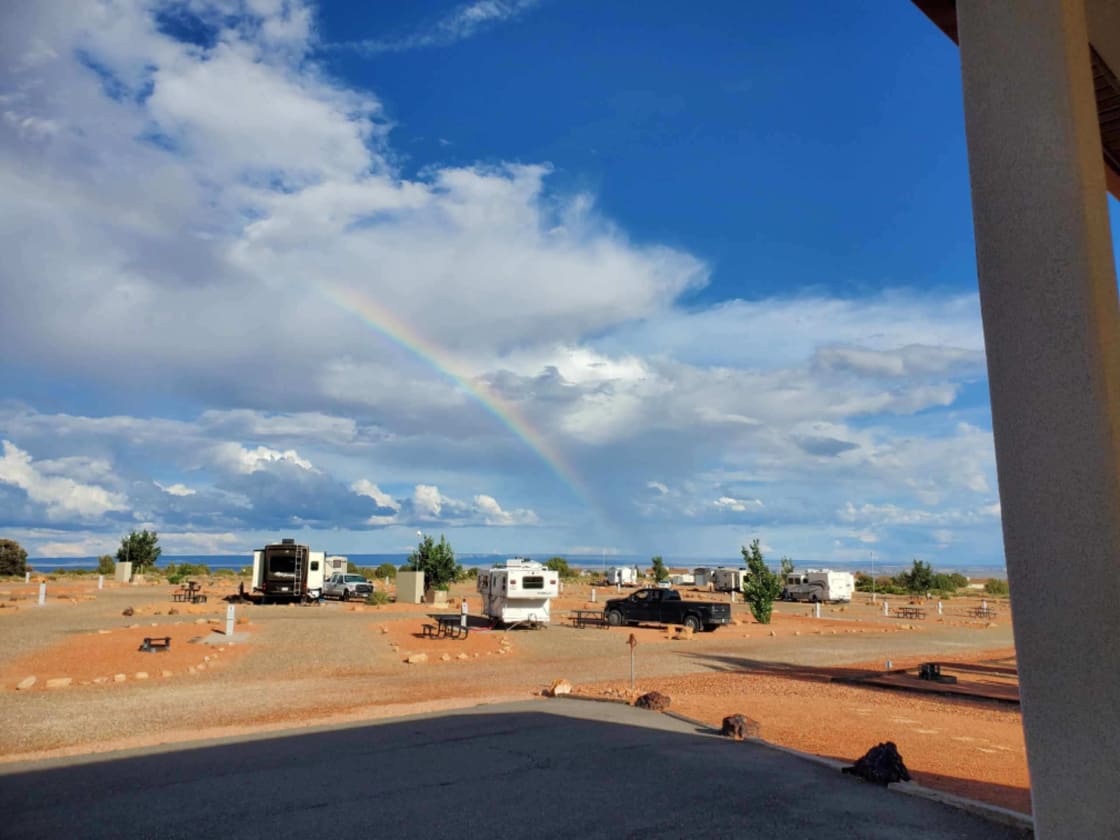 Rainbow if the campground 