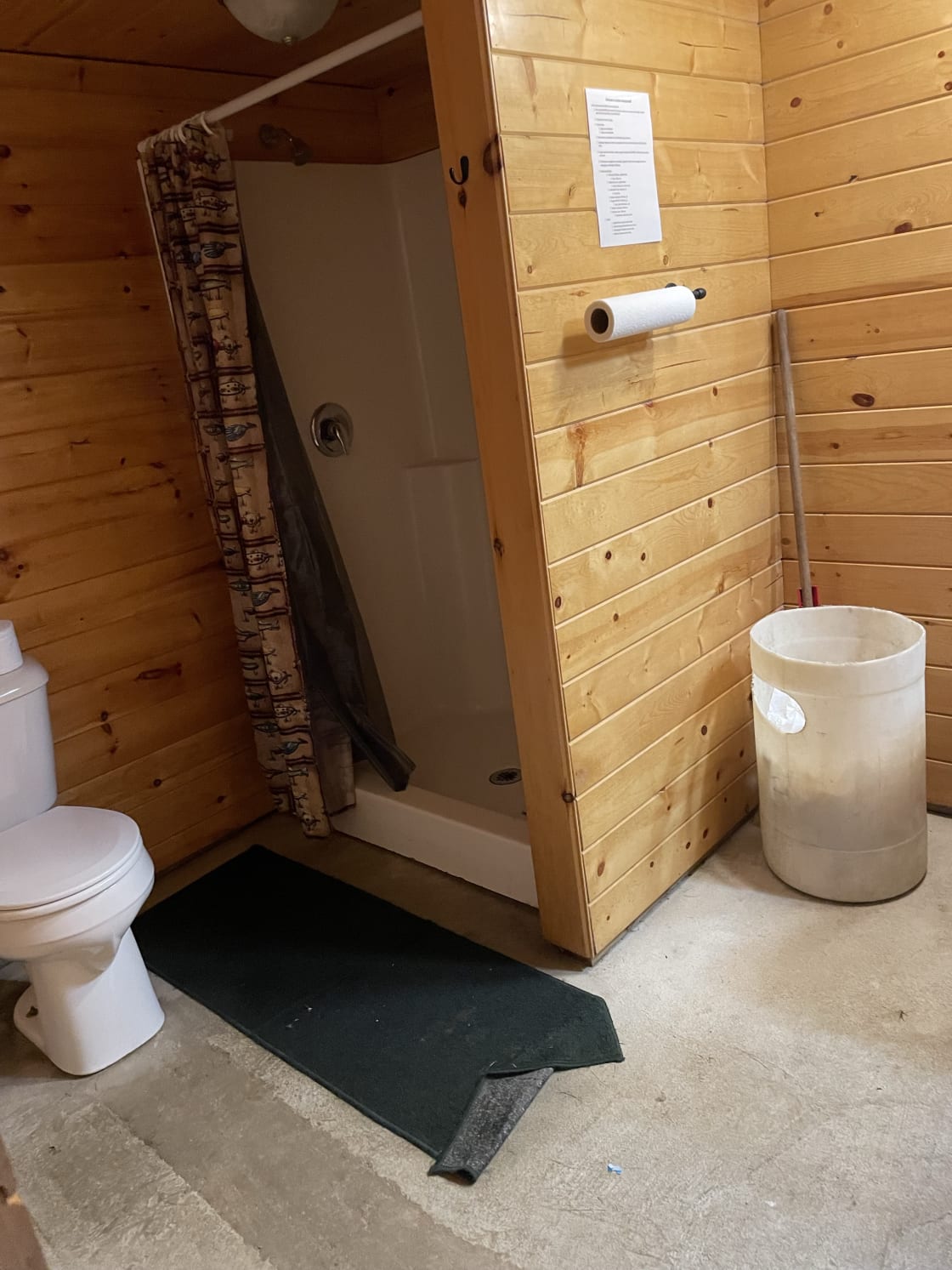 One bathroom on campground. Good shower!