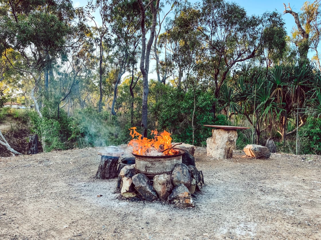 The Communal Fire Pit. 

You are also welcome to bring your own we just ask for no fires on the ground. 