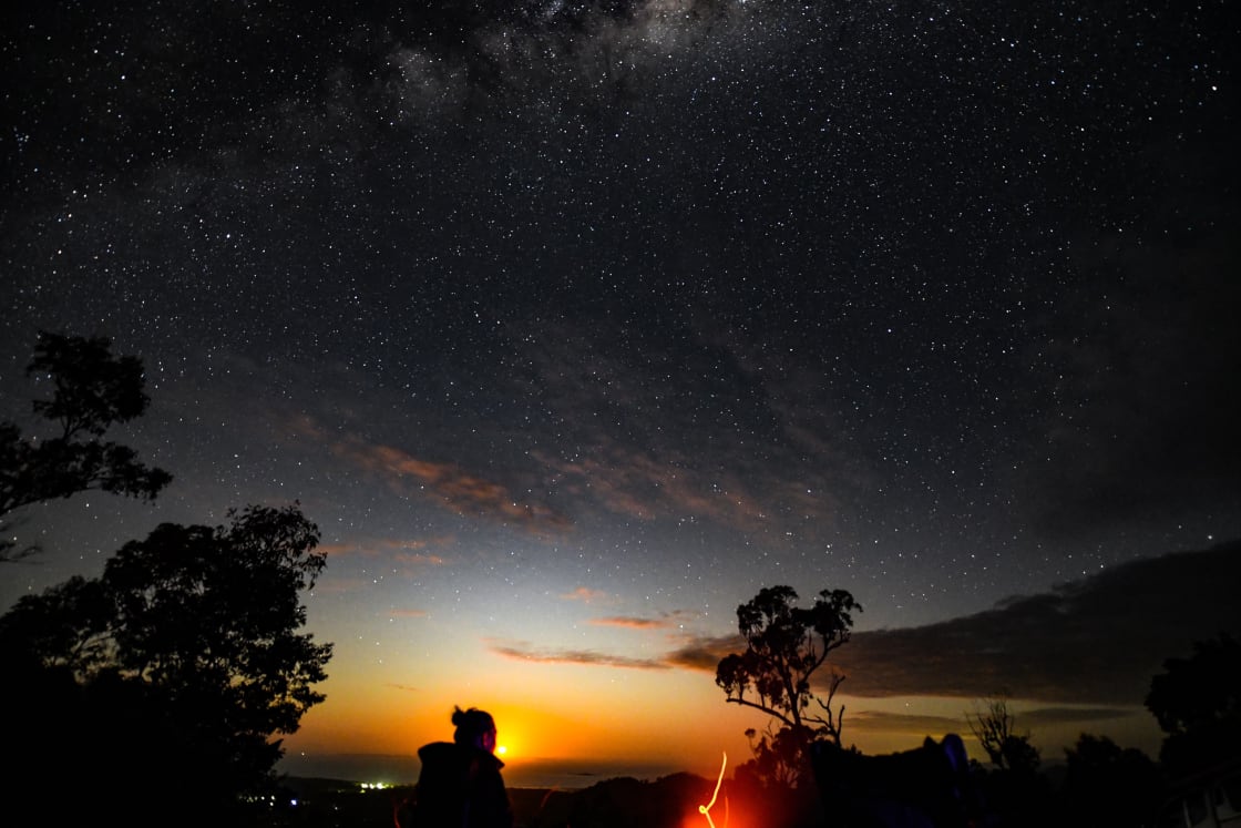 Astro Photography taken from the top of our mountain sea view sites . Photo credit to one of our lovely guests Jacinta. 