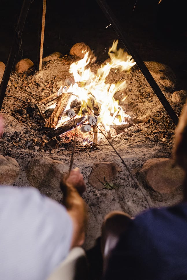 Campfires make every stay memorable! Don't forget the marshmallows!