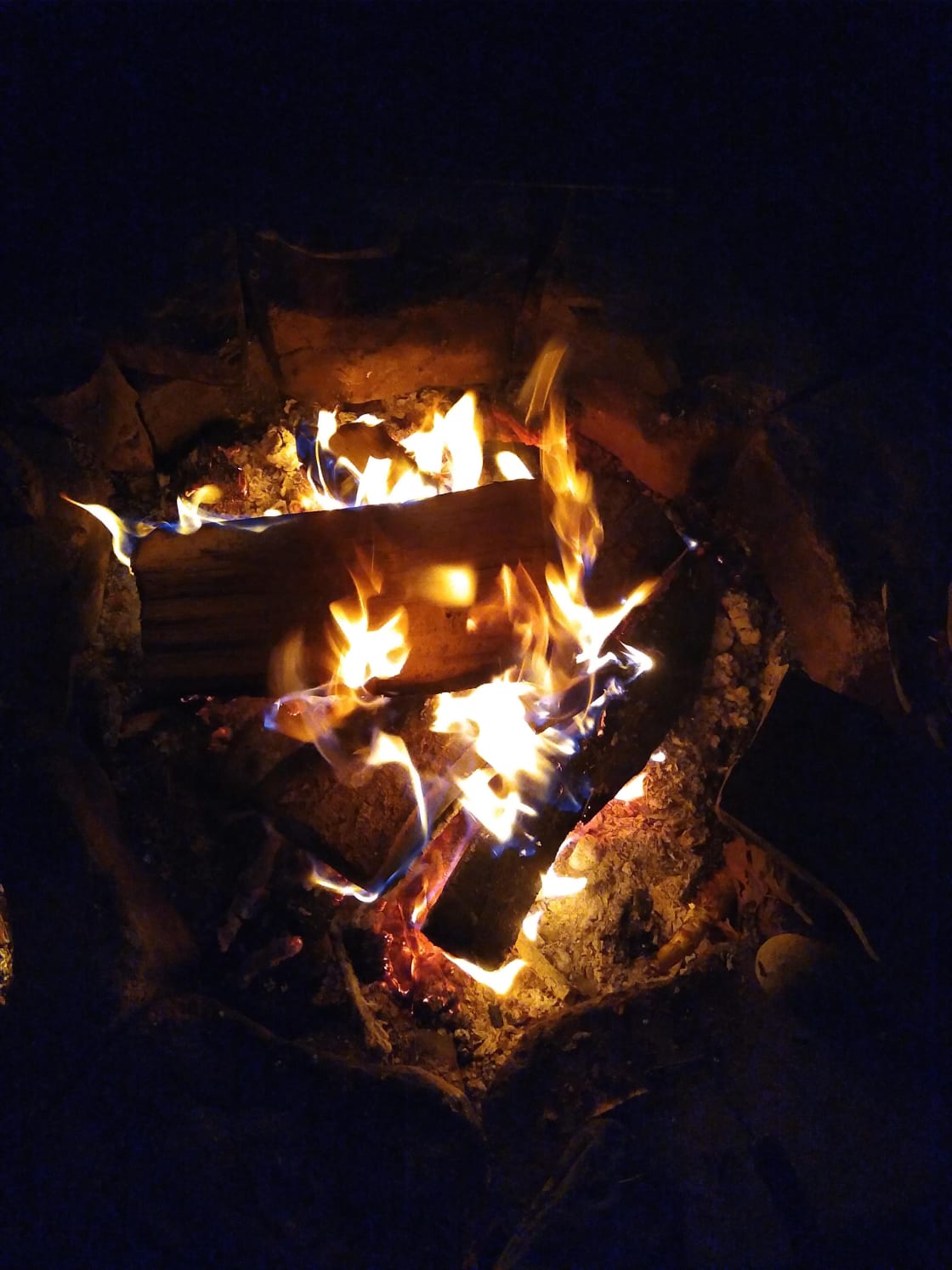 use the campfire pit
