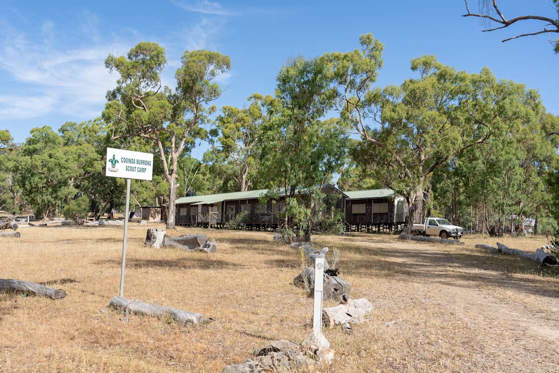 The bunkhouses at the entrance