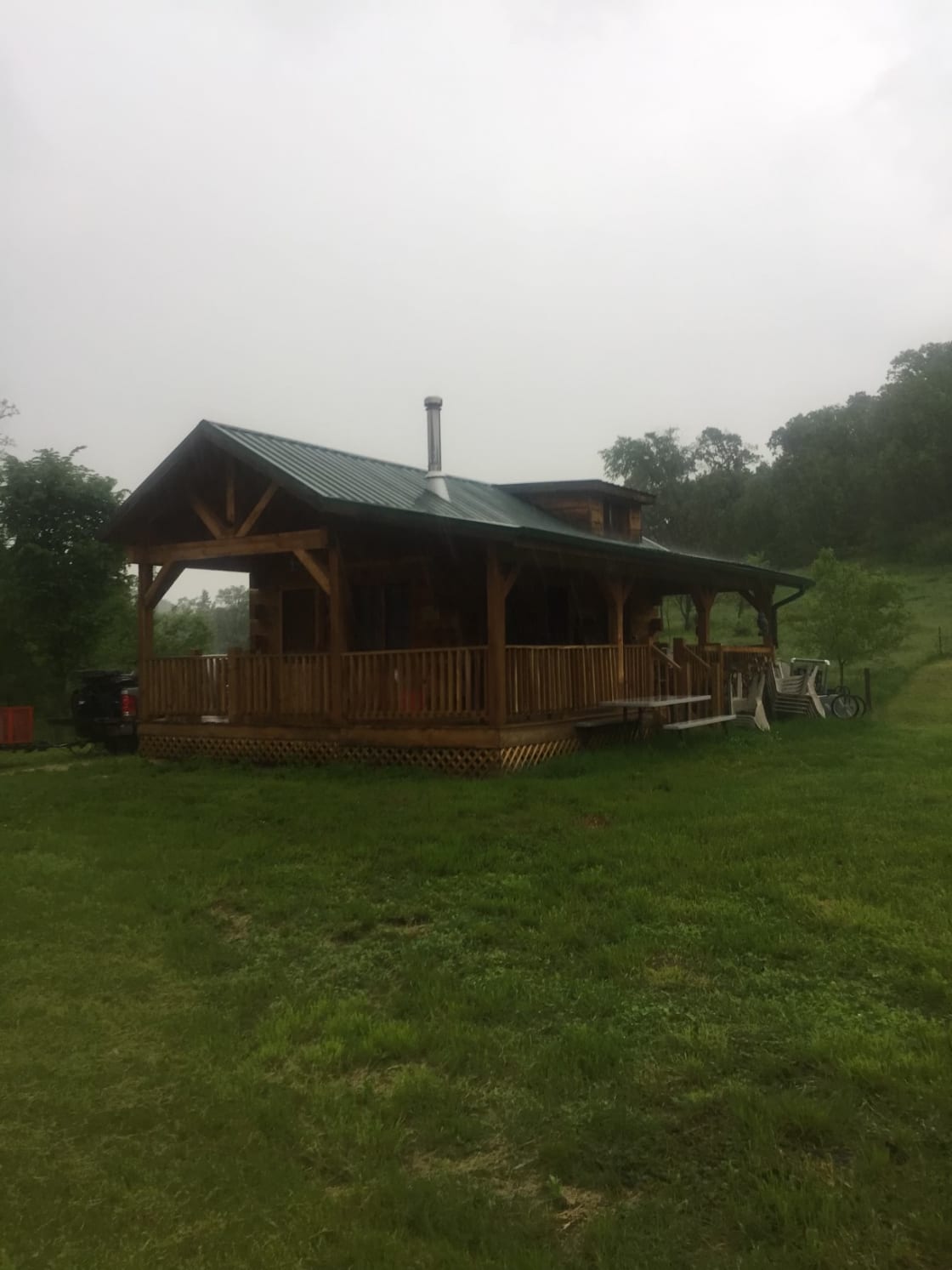 Amish built cabin