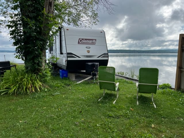 Waterfront RV Site with 25 ft Trailer