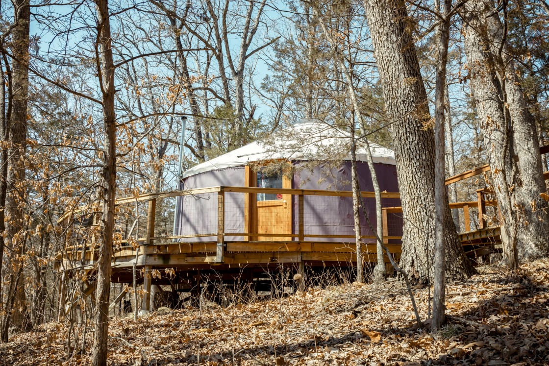 View of the yurt