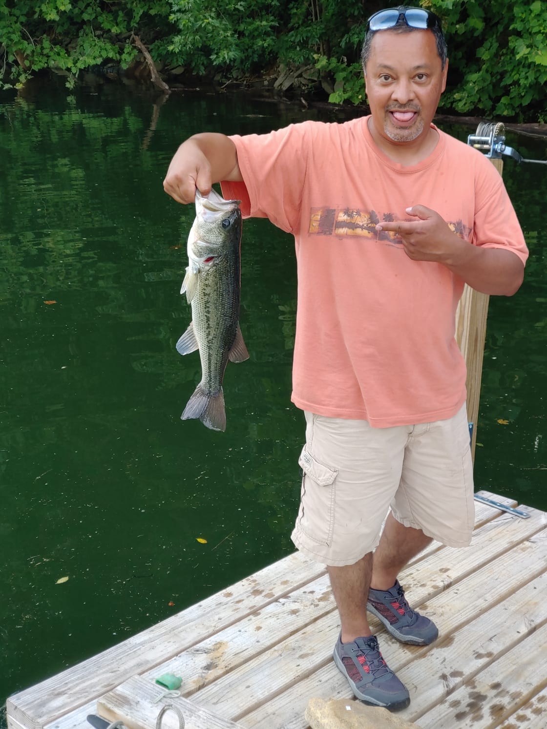 Nice catch from the dock. 