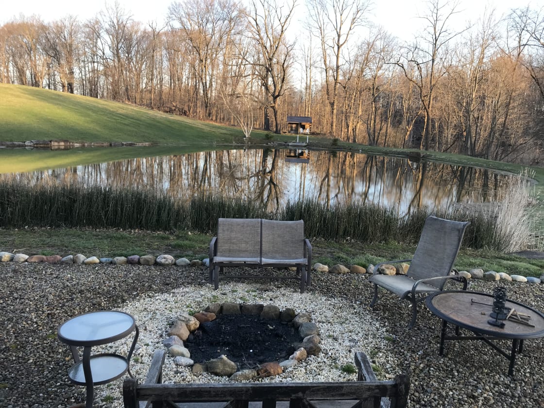 Fire pit with a view!