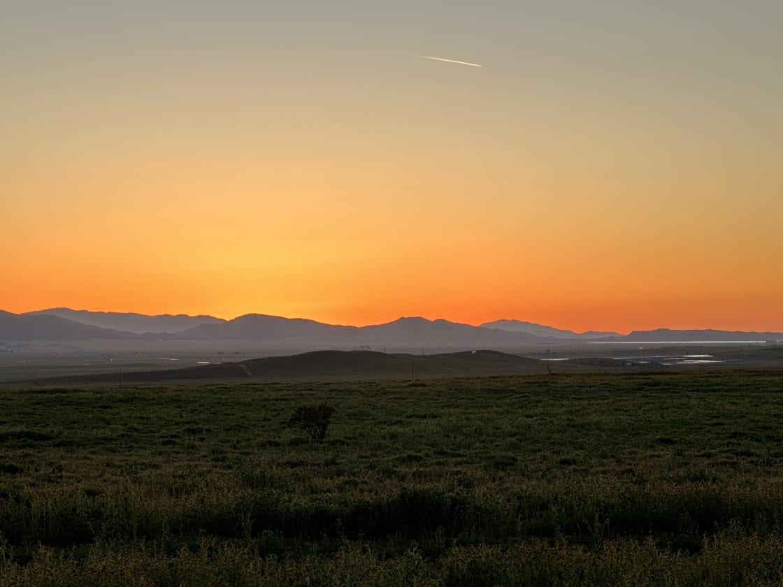 Sunset over the Carrizo Plains