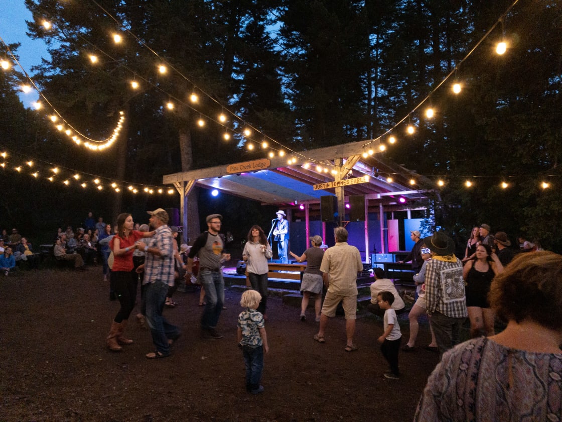 Pine Creek Lodge Concert Tent Spots