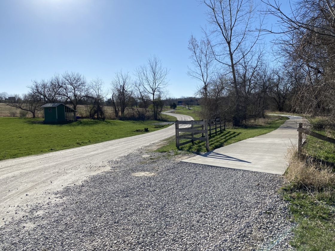 The recreational bike trail (13 miles) is located immediately adjacent to the camping area.