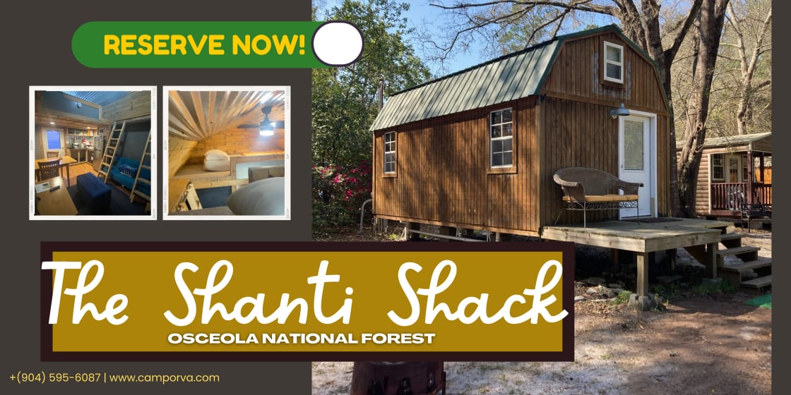 Shanti Shack located at CampORVA in Osceola National Forest