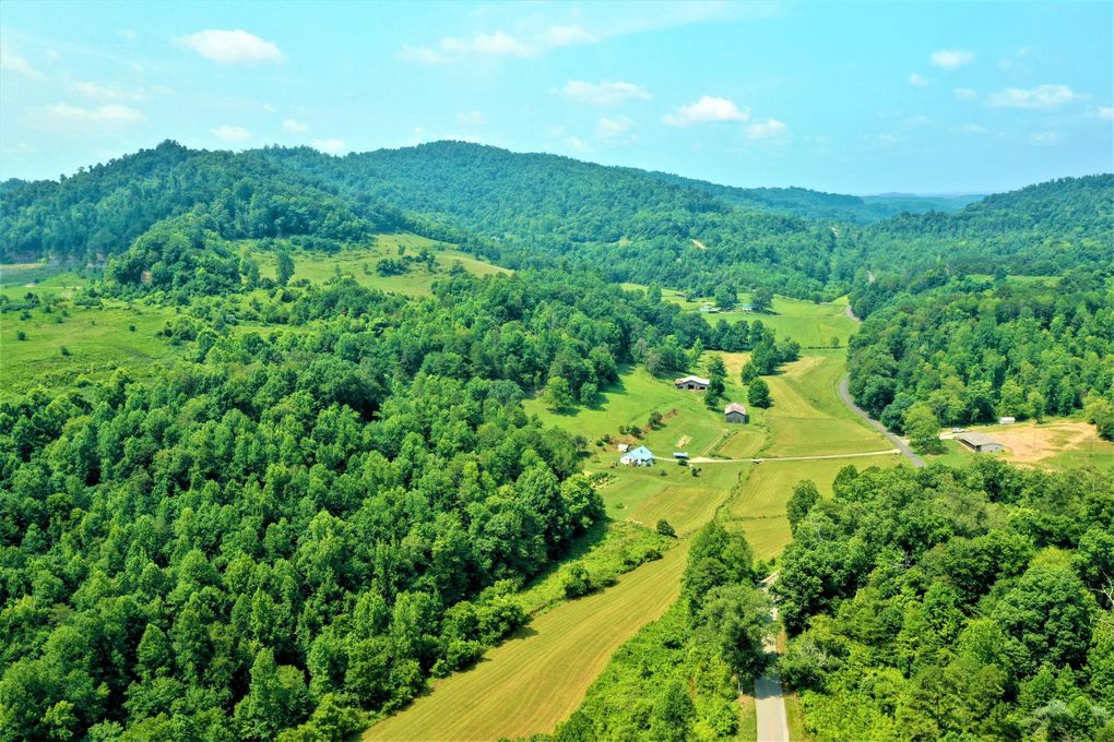52 beautiful acres. Campsites are up on the mountain behind the farm