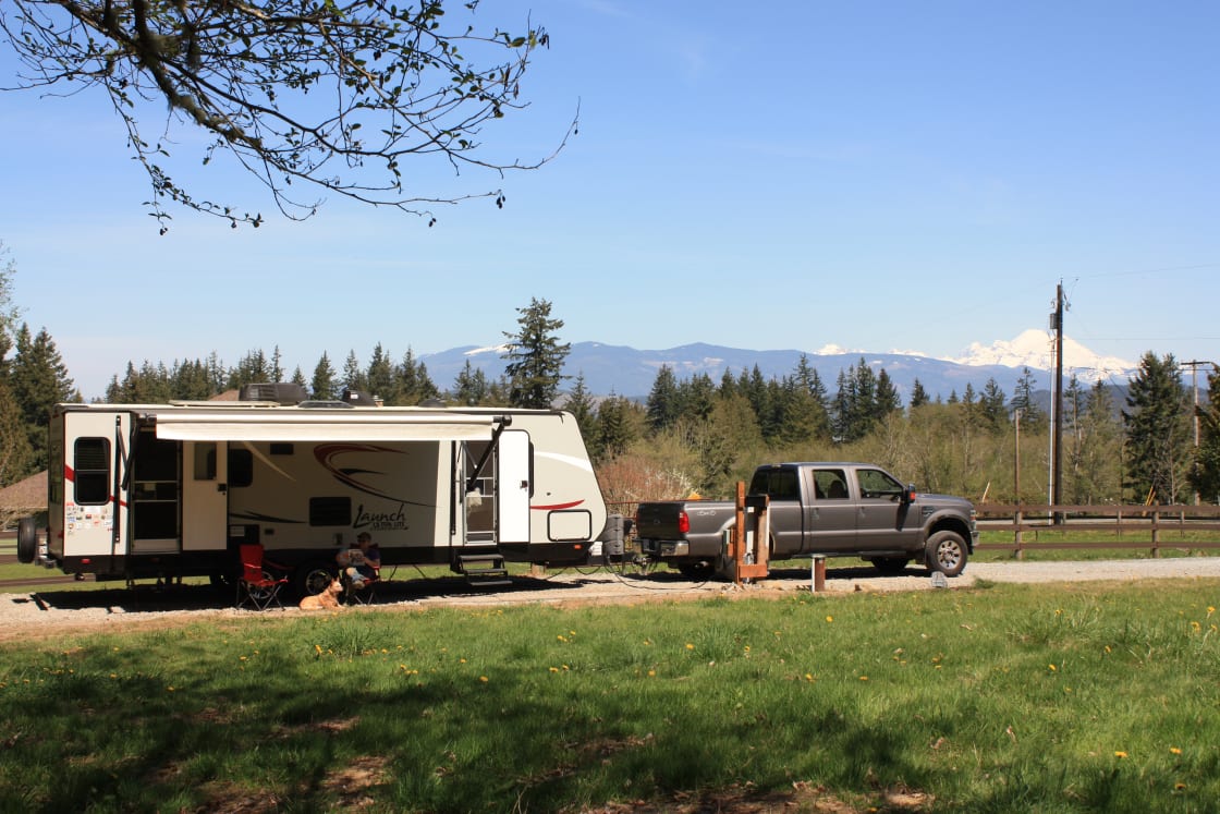View of Mount Baker from RV site