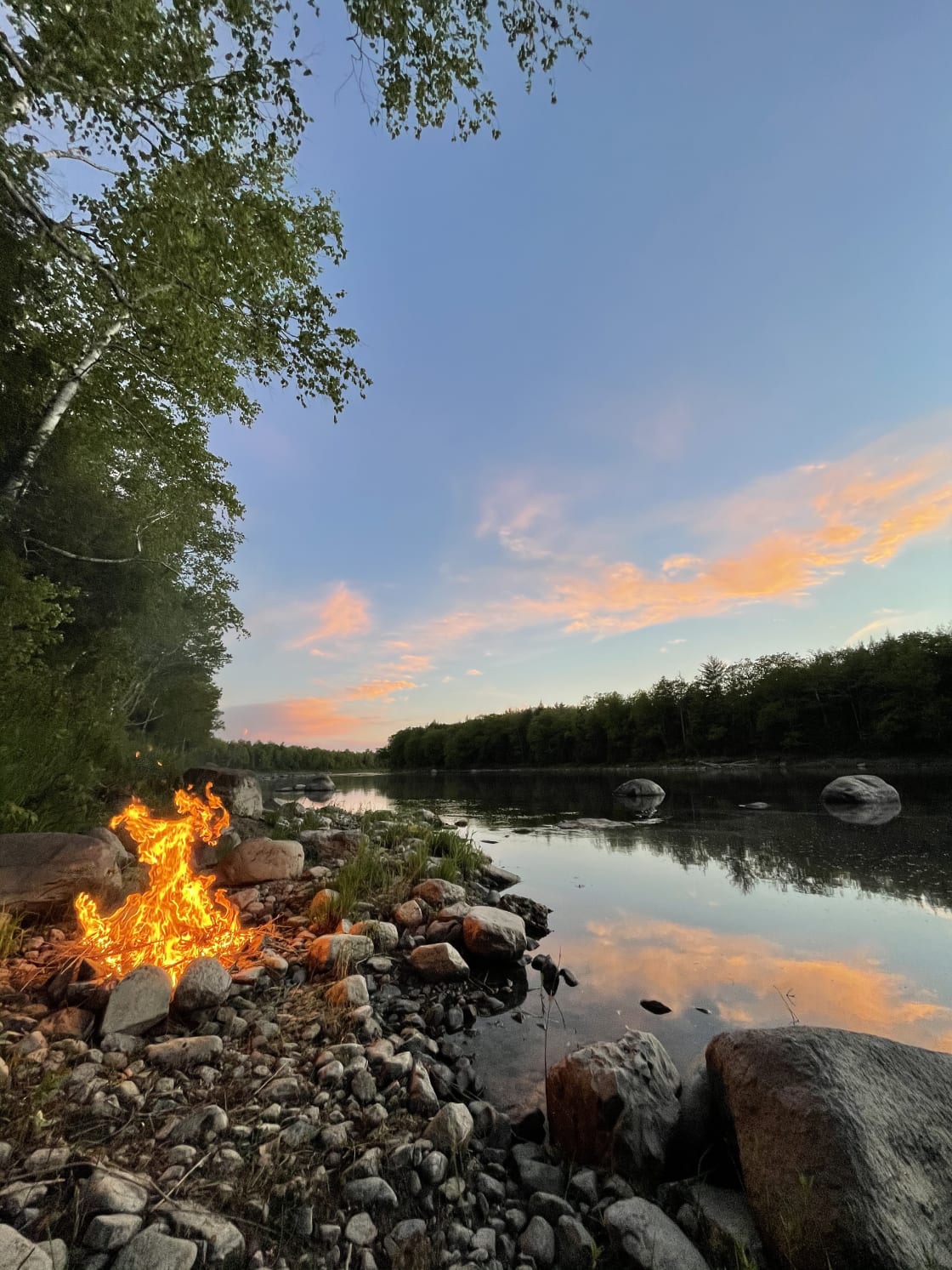 Maine River Campsite
