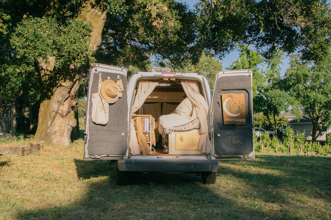 Van, tent + small RV friendly 