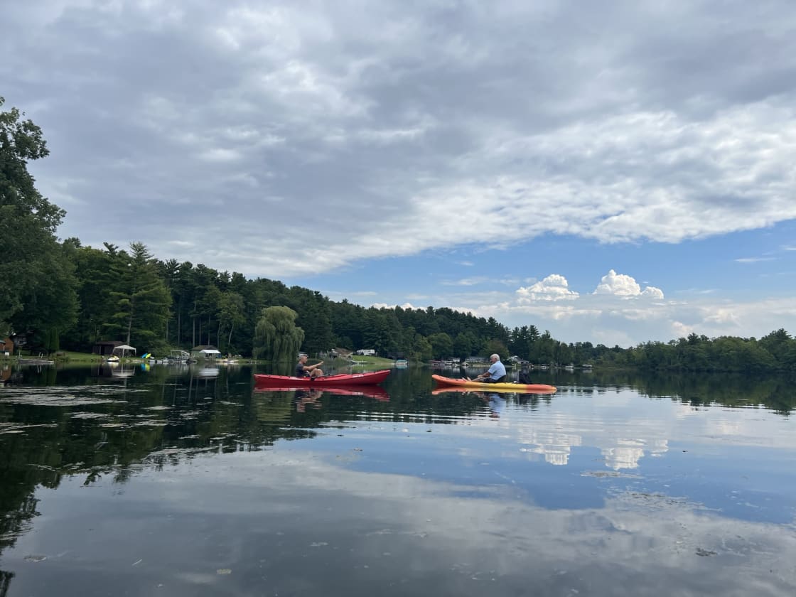 Kayaks available for rent at the retreat. Host will transport to Chain of Lakes 1 mile from Retreat. Amazing kayaking and fishing. Coolers available for guest use. 