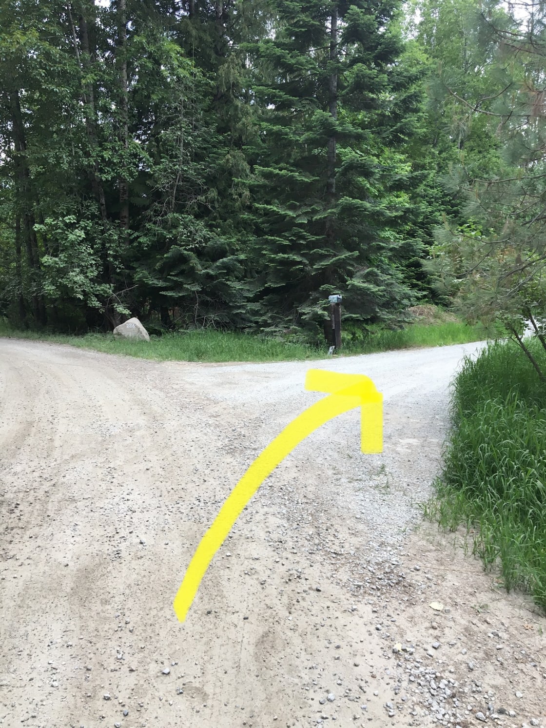 Turn right off of Wood View rd into the driveway just past the pond. There is a large Rock after the driveway with the number on it 