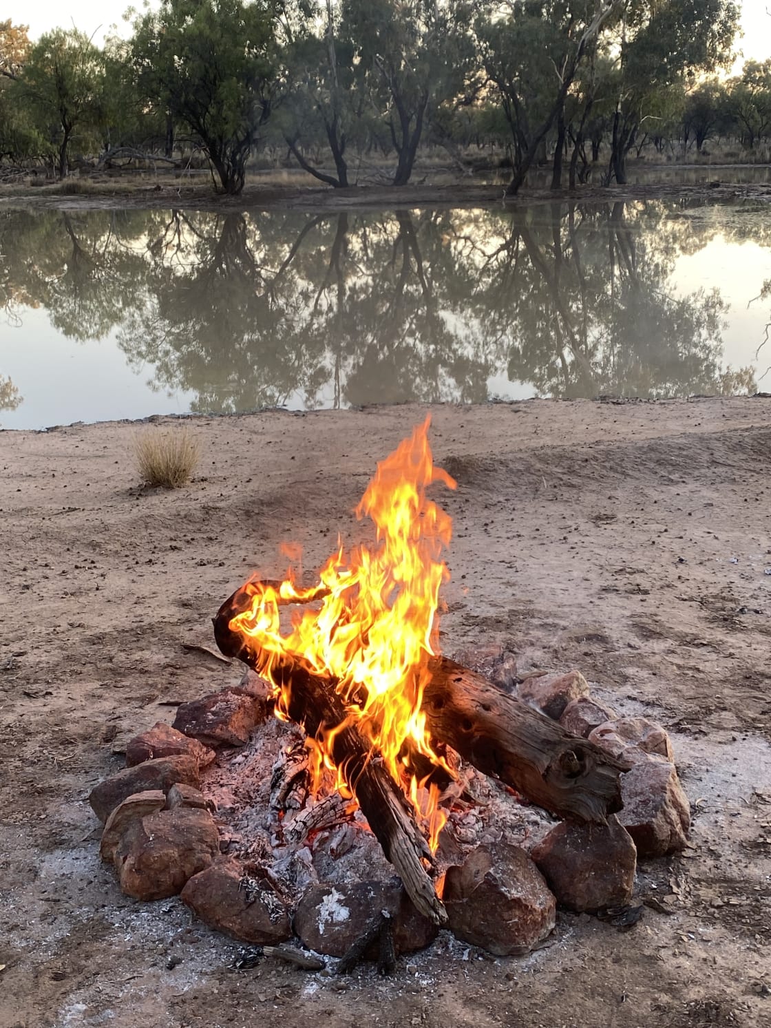 Got the fire stoked! 