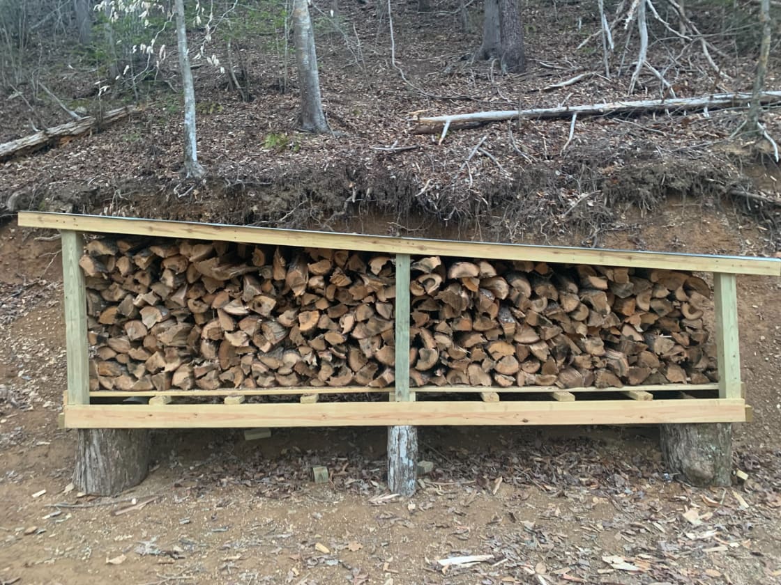 1 bundle of firewood per night included in reservation