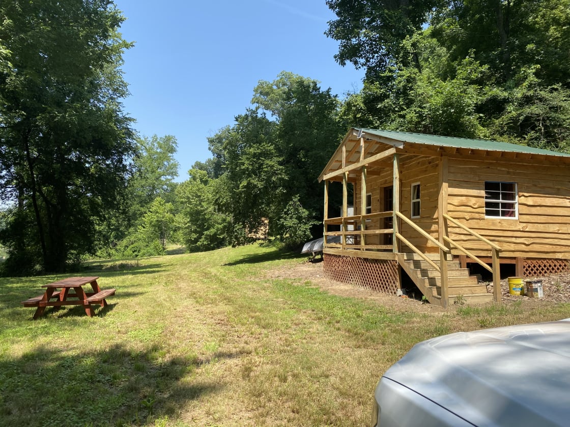 Cabin location at the river