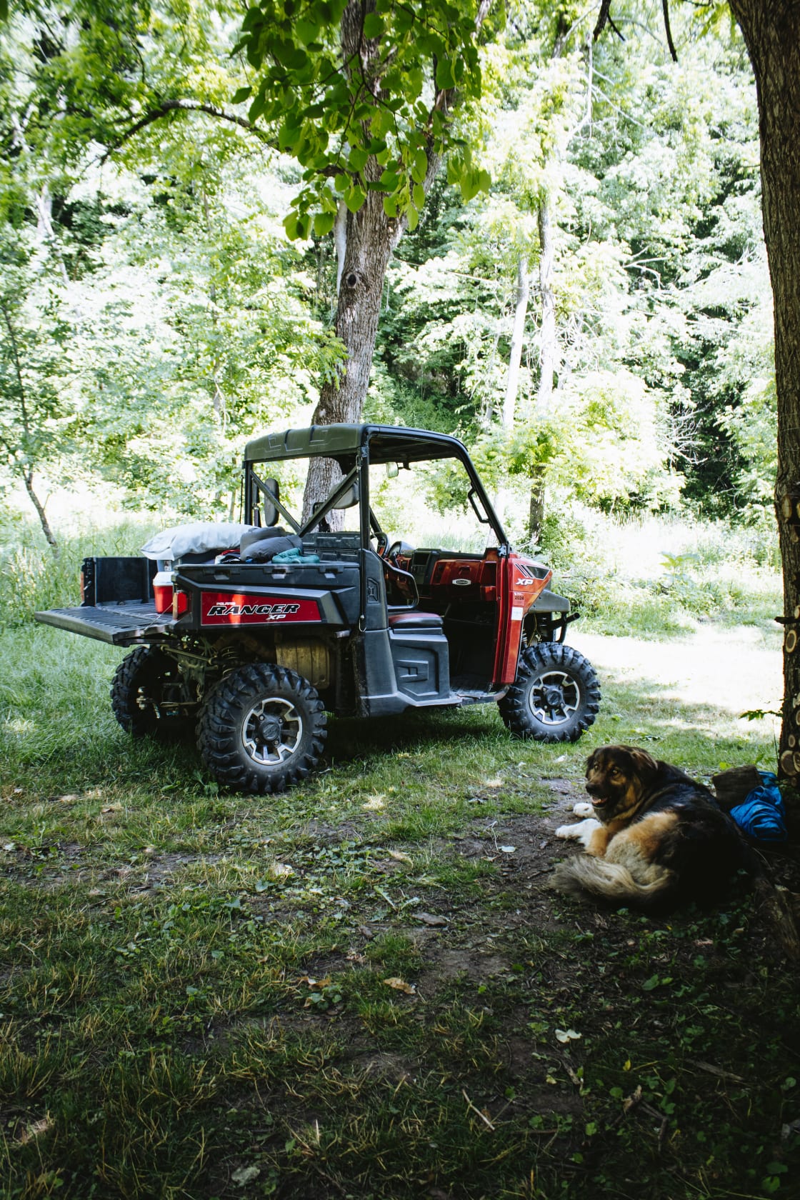 Highly recommend adding on the utv assist to get your gear down to your site. The ride also gave Lynn a chance to share a bit about the property with me! 