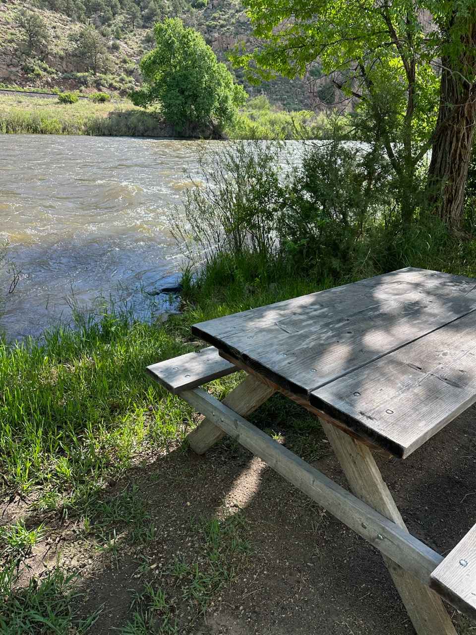 watch the rafts float by - maybe a picnic?