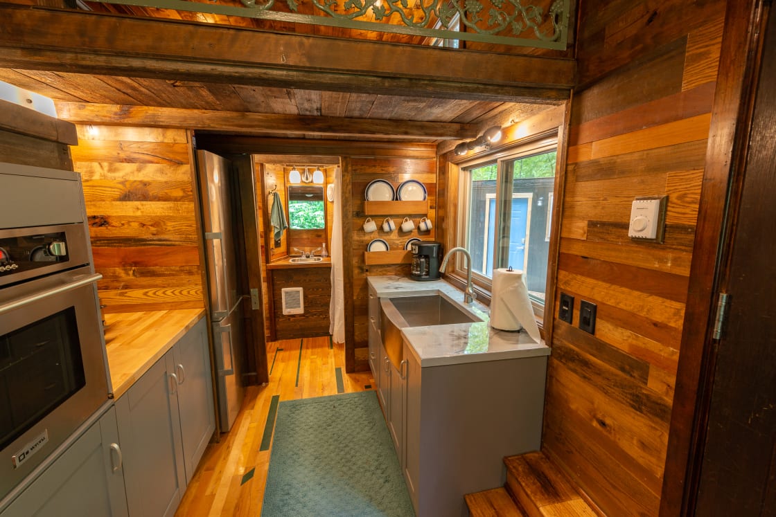 Kitchen area of the Tiny Home