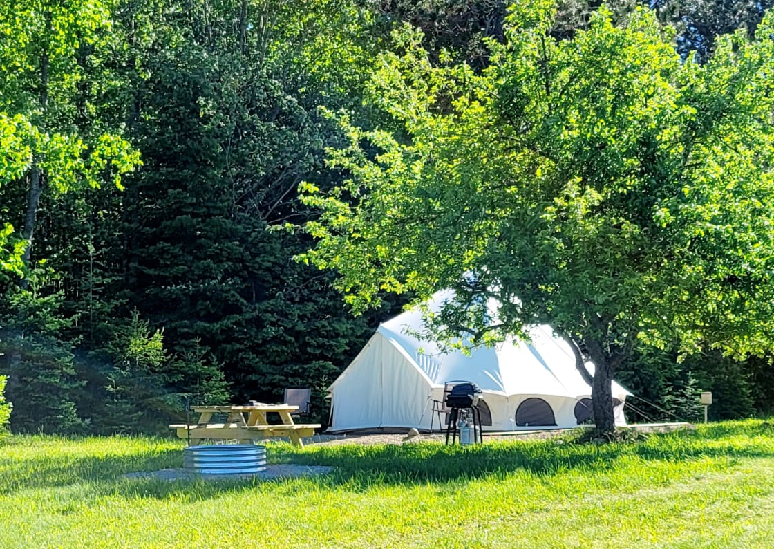 Yurt from outside