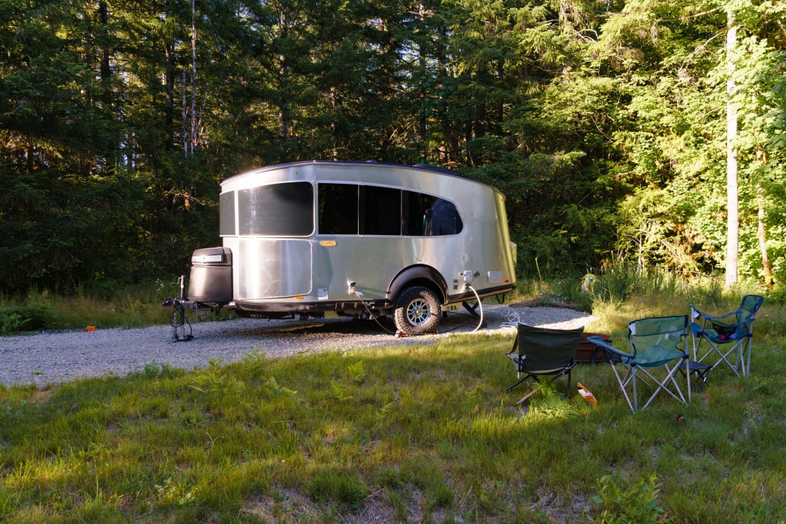 Loved seeing this cool little travel trailer and fun family that camped!