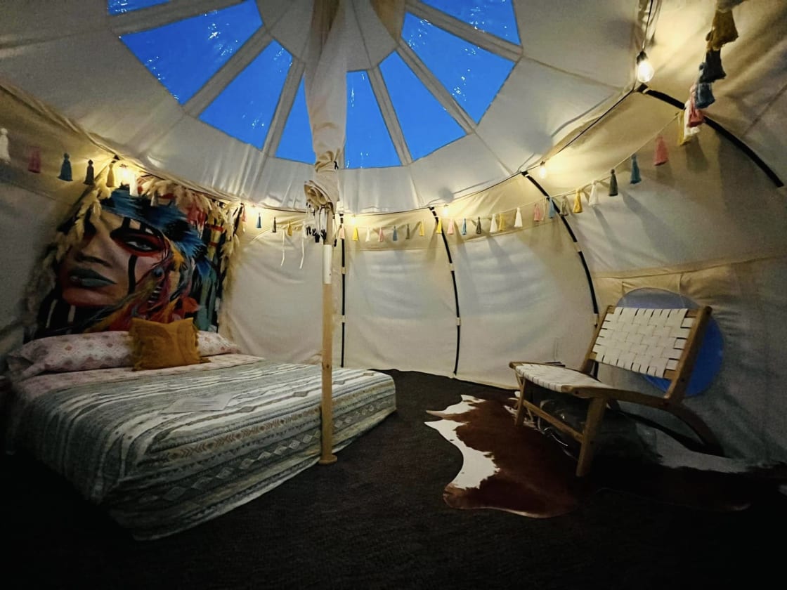 Stargazer Yurt Near Ocean City, MD