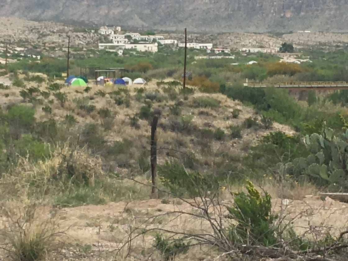 Camping is available up higher for small or large groups overlooking the Rio Grande.